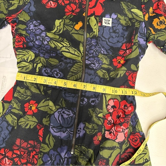 Lucy & Yak Floral Jumpsuit - Black, Red, Green - Picture 6 of 12